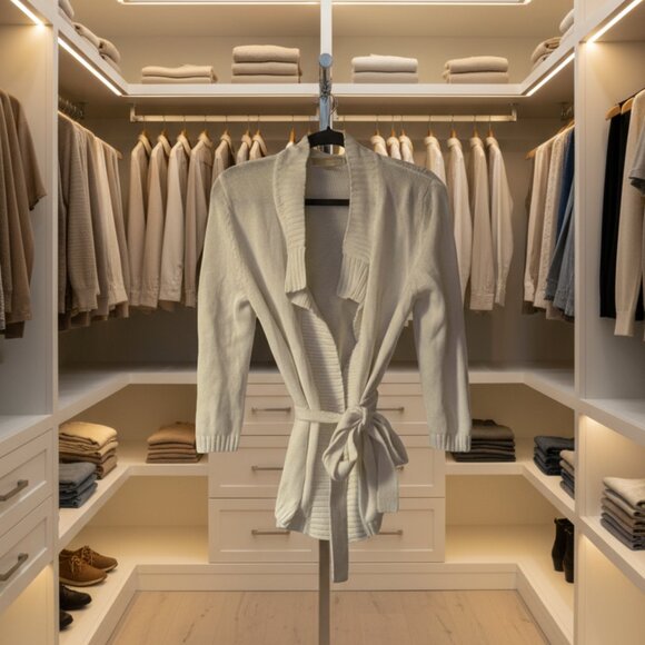 Michael Kors Belted Cardigan Sweater - Picture 1 of 4